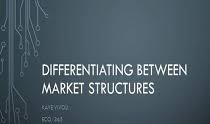 Differentiating Between Market Structures