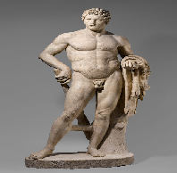 Marble Statue of a Youthful Hercules and Power Figure