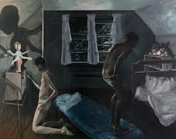 Location and Presentation of Slumber party by Eric Fischl