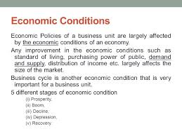 Economic market condition assignment