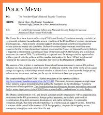 Policy Memo Assignment