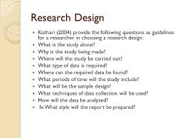 Methodology and study design