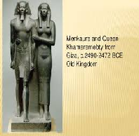 Report Egyptian Sculpture on Menkaure and a Queen