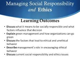 The Management and A Social Responsibility