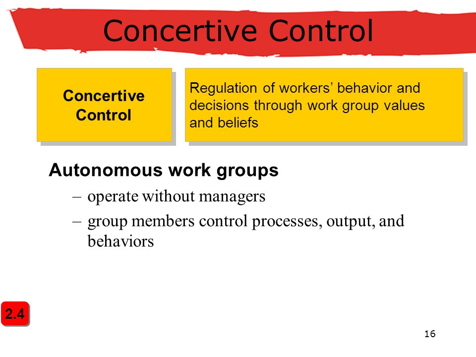 Concertive control in the 21st century