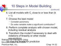 Statistics Model Building