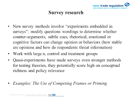 Theories and methods of survey research