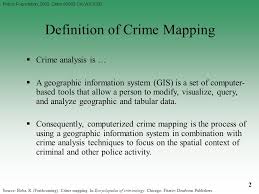 Geographic Data and Crime Mapping