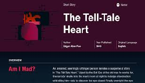 Literary analysis on The Tell Tale Heart