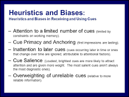 Biases and heuristics