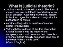 Judicial rhetoric