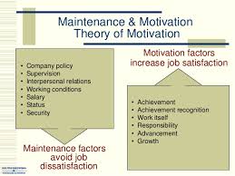 Maintenance or motivational factors