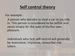 Deviance and Self Control