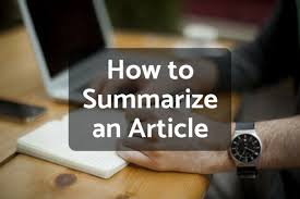 Comprehensive Article Summary Assignment