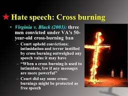 Protection of Cross Burnings as a Form of Free Speech