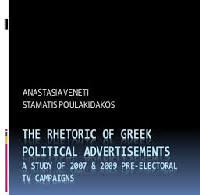 Rhetorical Analysis of a Political Advertisement